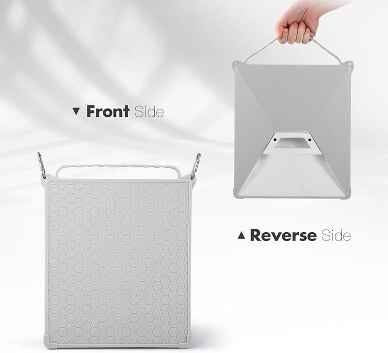 غطاء سيليكون رمادي واقي ضد الصدمات حماية كاملة للجسم تصميم سهل للحافظة - Image 5